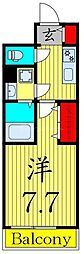 スアヴィス谷在家 1Kの間取図画像
