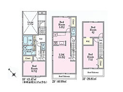 ふじみ野市上福岡5丁目　新築一戸建住宅　全2棟　(ふじみ野店)