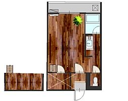セザンヌ新栄3 ワンルームの間取図画像