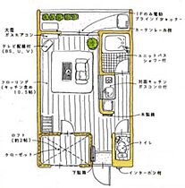 セザンヌ新栄 106 ｜ 愛知県豊橋市新栄町字鳥畷109－2（賃貸アパート1R・1階・24.22㎡） その2