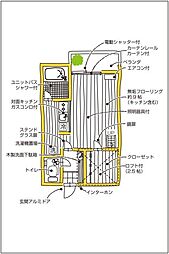 セザンヌ三谷2 ワンルームの間取図画像