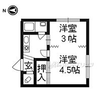 木村第2ビル 202 ｜ 京都府京都市上京区猪熊通下立売上ル荒神町（賃貸マンション2K・2階・23.00㎡） その2