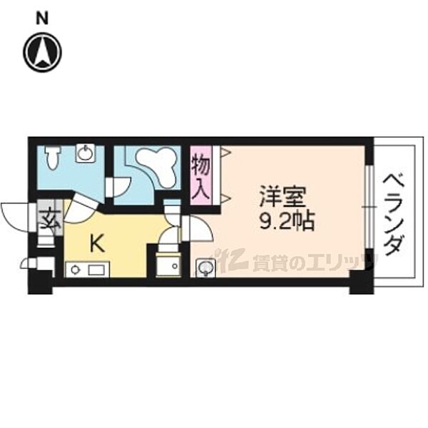 京都府京都市東山区東大路通渋谷下ル妙法院前側町(賃貸マンション1K・2階・29.16㎡)の写真 その2