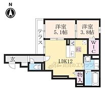 京都府京都市上京区二町目（賃貸アパート2LDK・1階・52.20㎡） その2