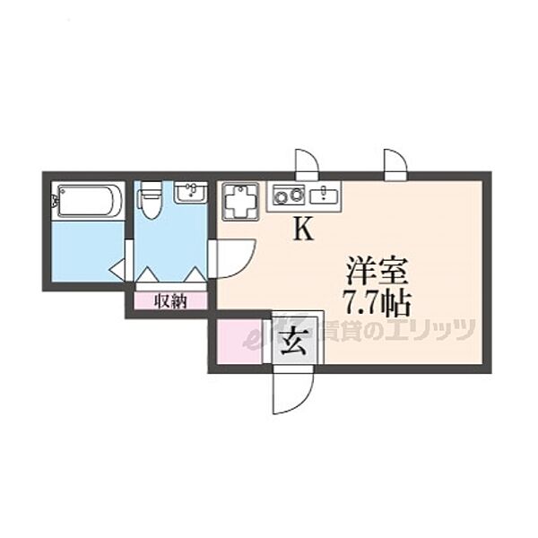 グランマーレ御所西 102｜京都府京都市上京区元真如堂町(賃貸アパート1R・1階・21.12㎡)の写真 その2