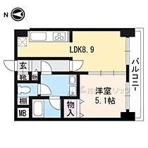 京都府京都市下京区高辻烏丸西入ル小島町（賃貸マンション1LDK・3階・33.82㎡） その2