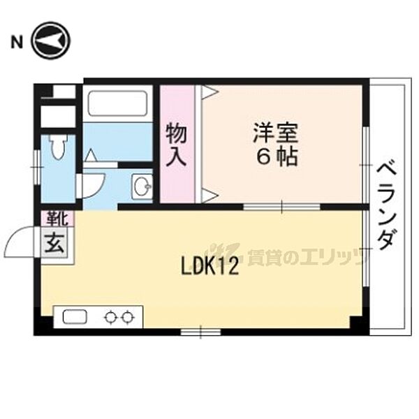 コープみささぎ 303｜京都府京都市山科区御陵原西町(賃貸マンション1LDK・3階・35.00㎡)の写真 その2