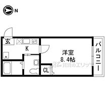 京都府京都市左京区田中野神町（賃貸マンション1K・4階・22.50㎡） その2