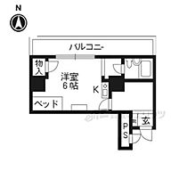 京都府京都市左京区田中門前町（賃貸マンション1R・3階・28.32㎡） その2