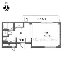 京都府京都市左京区田中東春菜町（賃貸マンション1K・2階・24.00㎡） その2