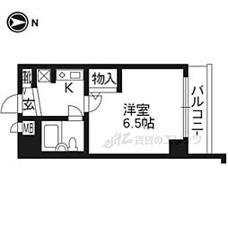 京阪本線 出町柳駅 バス10分 堀川今出川下車 徒歩10分の賃貸マンション 10階1Kの間取り