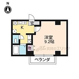 Ｂｅｌｌｅ・Ｆｏｒｍｅ平安 7階1Kの間取り