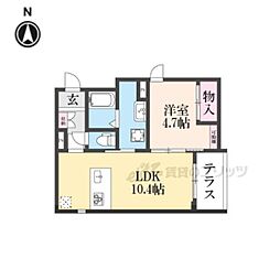 ForestMaison堀川御池 1LDKの間取図画像