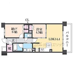 京阪本線 七条駅 徒歩7分の賃貸マンション 2階2LDKの間取り