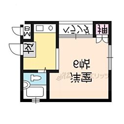 ハイム東町 1Kの間取図画像