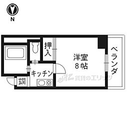 ドエルS.Y.1号館 1Kの間取図画像