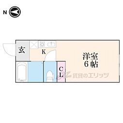 Maison90 1Kの間取図画像