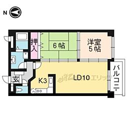 カーサグラン御池 2LDKの間取図画像