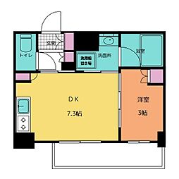 クインテット錦糸公園 1DKの間取図画像