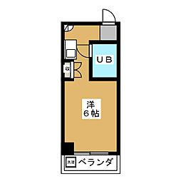 K・Sビル ワンルームの間取図画像