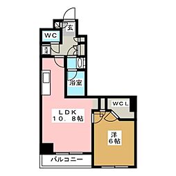 パークアクシス錦糸町レジデンス 1LDKの間取図画像