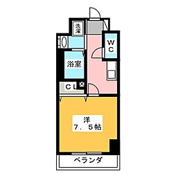 リテラス本所吾妻橋 5階1Kの間取り