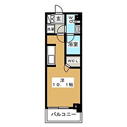 パークアクシス押上テラス ワンルームの間取図画像