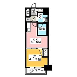 ルフォンプログレ浅草入谷 1DKの間取図画像