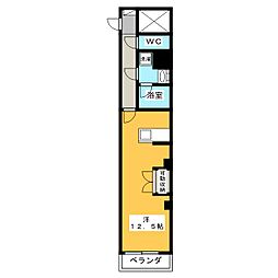 VillaMA ワンルームの間取図画像