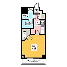 ParkAxis菊川 1Kの間取図画像