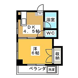 早川ビル 1DKの間取図画像