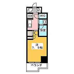 プラウドフラット森下4 1Kの間取図画像