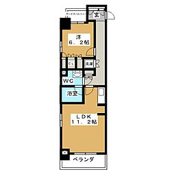 プライムアーバン日本橋横山町 1LDKの間取図画像