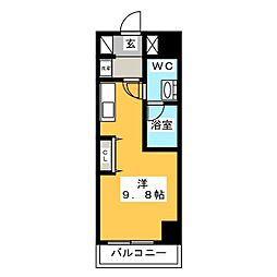 アーバンネックス秋葉原EAST2 1Kの間取図画像