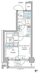 パークアクシス文京本郷 1DKの間取図画像