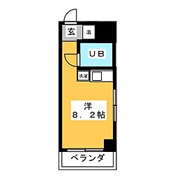 IWPビル ワンルームの間取図画像