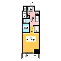 ディームス東陽町2 1Kの間取図画像