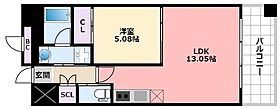 プレジオ西宮今津  ｜ 兵庫県西宮市今津水波町1（賃貸マンション1LDK・5階・40.72㎡） その2