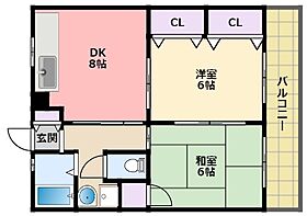 兵庫県西宮市池開町3-8（賃貸マンション2LDK・1階・48.55㎡） その2