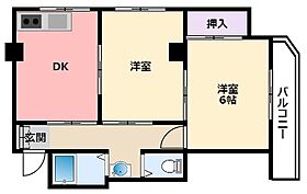 兵庫県西宮市鳴尾町1丁目（賃貸マンション2DK・2階・40.00㎡） その2