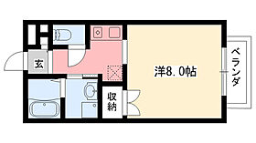 兵庫県西宮市鳴尾町4丁目（賃貸アパート1K・2階・26.50㎡） その2