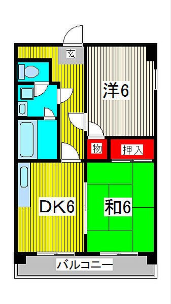 メゾンベルジュ 303｜埼玉県川口市元郷１丁目(賃貸マンション2DK・3階・41.40㎡)の写真 その2