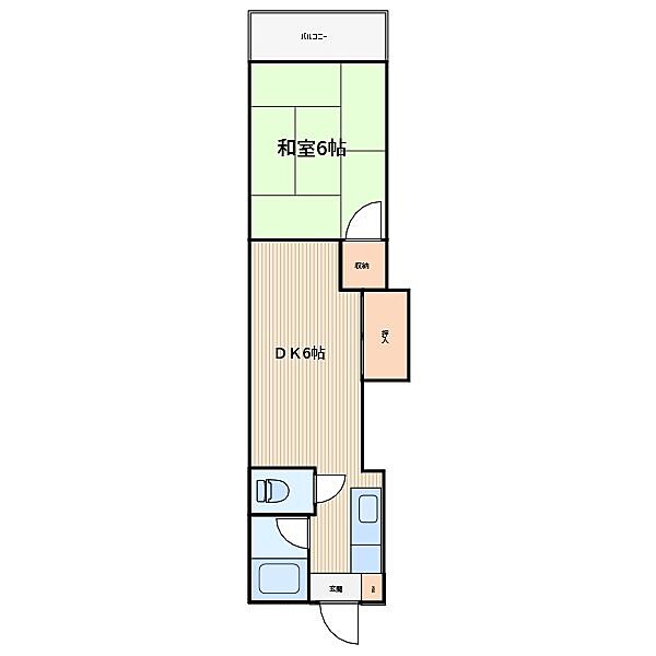 泰和マンション 301｜埼玉県川口市本町３丁目(賃貸マンション1DK・3階・26.00㎡)の写真 その2