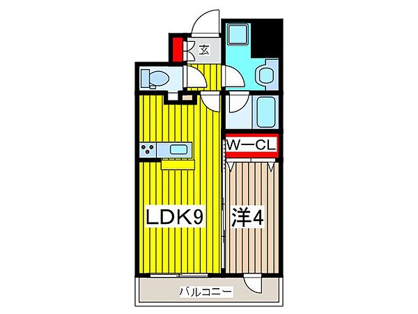 NEBEL蕨中央 1405｜埼玉県蕨市中央３丁目(賃貸マンション1LDK・14階・34.25㎡)の写真 その2