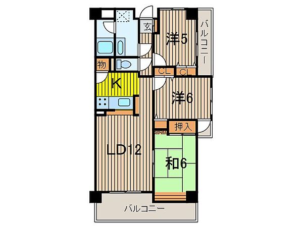 ライオンズマンション川口飯塚 402｜埼玉県川口市飯塚４丁目(賃貸マンション3LDK・4階・73.68㎡)の写真 その2