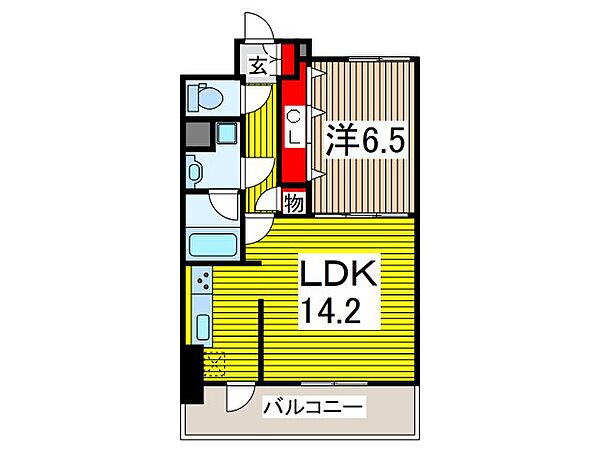 ソレアード並木 302｜埼玉県川口市並木１丁目(賃貸マンション1LDK・3階・47.11㎡)の写真 その2