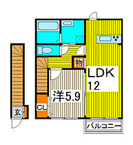 ハイツブエイ 203 ｜ 埼玉県川口市上青木３丁目（賃貸アパート1LDK・2階・48.86㎡） その2