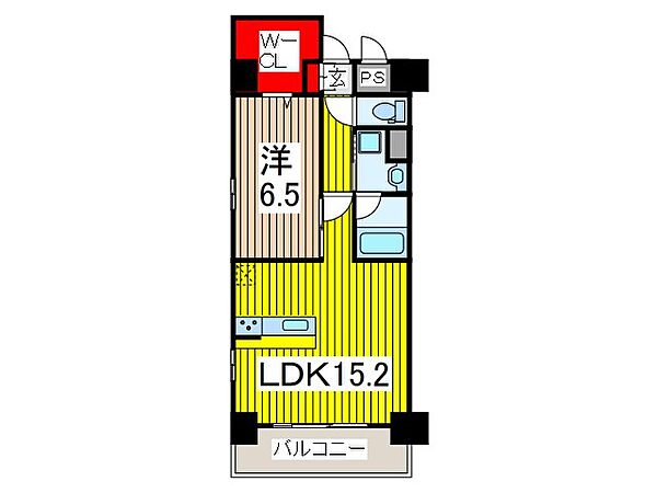 ラ・メゾン　イグレック 605｜埼玉県川口市幸町１丁目(賃貸マンション1LDK・6階・50.37㎡)の写真 その2