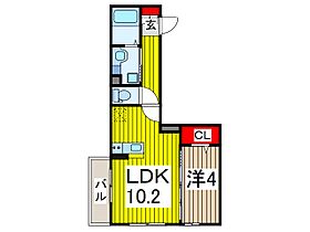 グランディール 301 ｜ 埼玉県川口市末広１丁目（賃貸アパート1LDK・3階・35.96㎡） その2