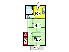 真永ハイツ 102 ｜ 埼玉県川口市川口５丁目（賃貸アパート2K・1階・33.00㎡） その2